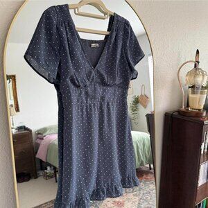 Abercrombie & Fitch Women's Navy and Blue Dress